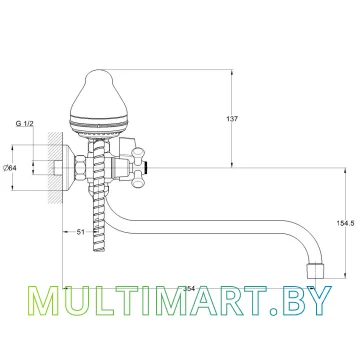 Смеситель Econoce EC0623 картинка 2